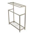 Kingston Brass SCC8368 Edenscape Freestanding Iron Towel Rack, Brushed Nickel - Kingston Brass SCC8368