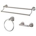 Kingston Brass BAK175348SN 3-Piece Bathroom Accessory Set, Brushed Nickel - Kingston Brass BAK175348SN