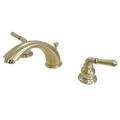 Kingston Brass KB967SB Magellan Widespread Bathroom Faucet with Retail Pop-Up, Brushed Brass - Kingston Brass KB967SB