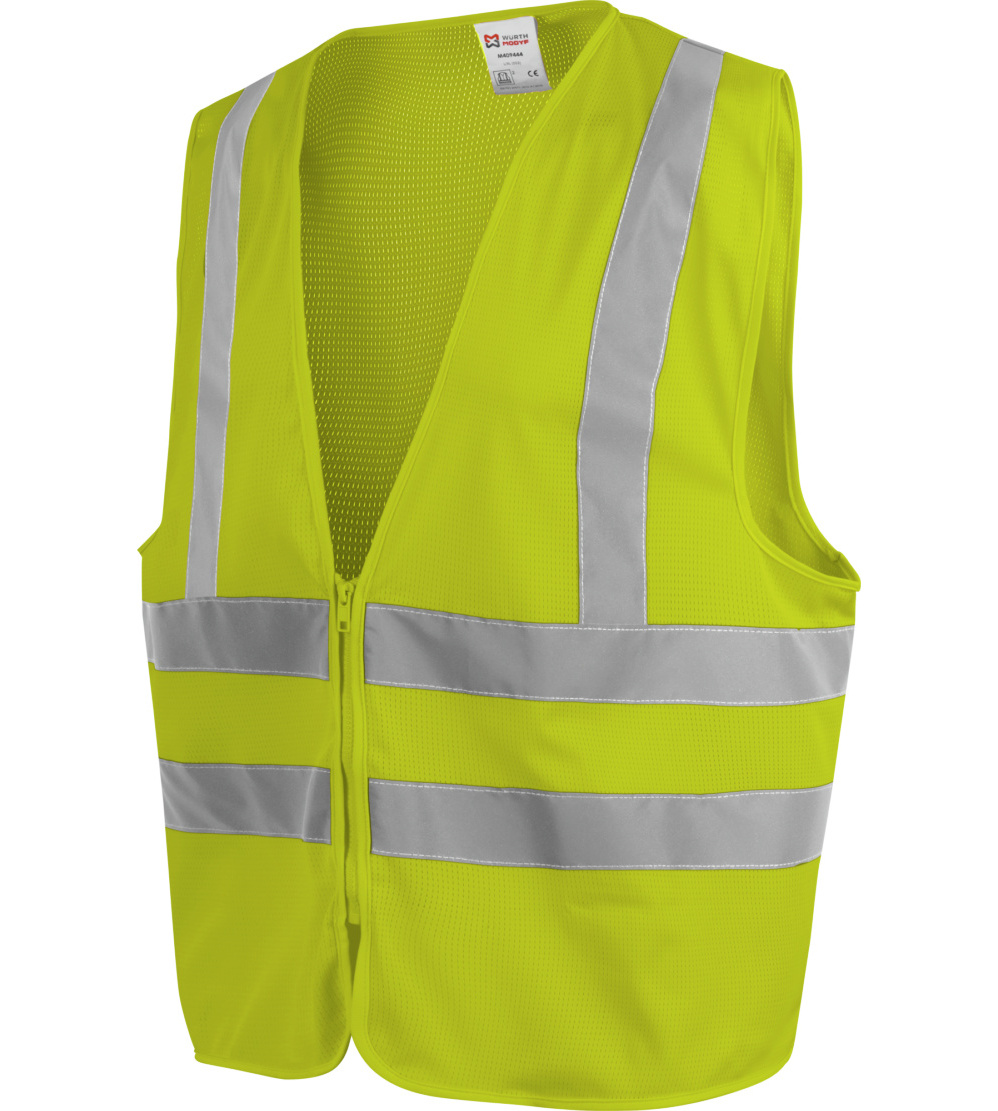 Gilet haute-visibilité LUMEN jaune en tissu mesh Würth MODYF