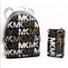 Michael Kors Bags | Michael Kors Mk Graphic Signature Backpack&Wallet | Color: Black/Brown | Size: Os