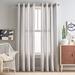 Overmoor Dovecove Cargo Stripe Grommet Curtain Panel Pair Cotton Blend in Gray | 95 H x 50 W in | Wayfair 68052969033D446B8C8603EE2CEC36D9