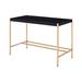 ACME Midriaks Writing Desk with USB Port in Black and Gold