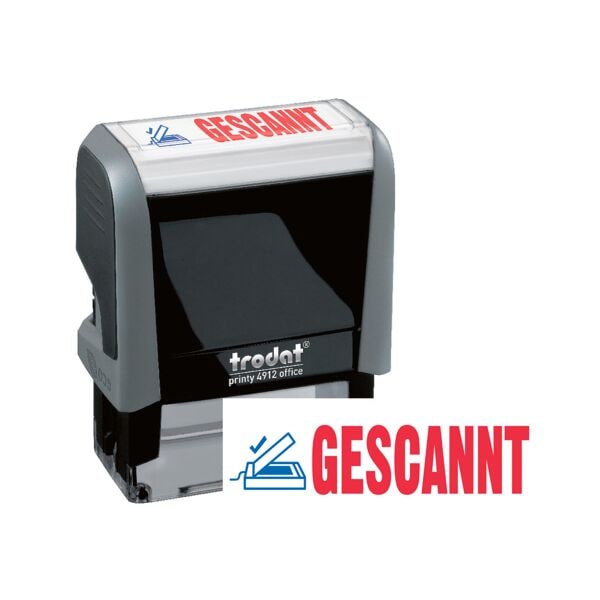 Trodat Textstempel »Office Printy 4912 Gescannt« schwarz Image