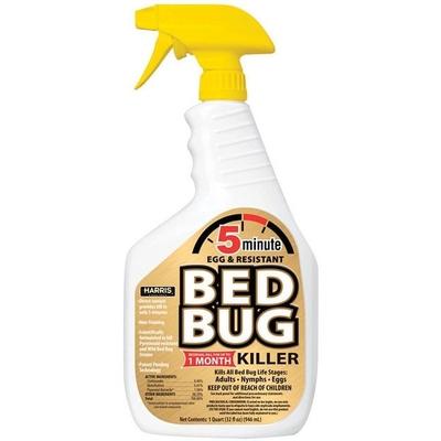 Harris 5 Minute Egg Kill & Resistant Bed Bug Killer, 32 Oz