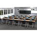 Inbox Zero Benildas 24 Person Training Meeting Seminar Tables w/ Modesty Panels, 24 Chairs Complete 36 pc Set Wood/Steel in Black/Brown/Gray | Wayfair