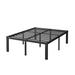 Alwyn Home Edmonson Bed Frame w/ Storage 14 Inch High Heavy Duty Metal Platform bed Metal in Black | 14 H x 72 W x 84 D in | Wayfair