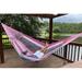 Arlmont & Co. Karolin Double Classic Hammock Cotton in Black/Brown/Pink, Size 0.25 H x 72.0 W in | Wayfair 73DAAB41CFD94173A611BB95AB898C05