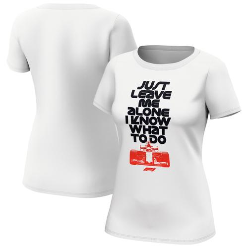 T-shirt graphique Formula 1 Just Leave Me Alone - Blanc - Femme - Homme Taille: L