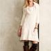 Anthropologie Dresses | Anthropologie Sleeping On Snow Cowl Neck Sweater Dress L | Color: Cream/White | Size: L