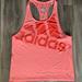 Adidas Tops | Adidas Ultimate 2.0 Racerback Tank Top; Size: Medium, Color: Salmon Orange/Red | Color: Orange/Red/Tan | Size: M