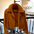 Gucci Jackets & Coats | Gucci Shearling Lamb And Leather Coat | Color: Tan | Size: 46