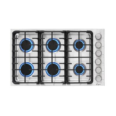 Empava 36-in Built-in Stainless Steel Gas Cooktop ...