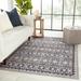 Blue/Brown 96 x 30 x 0.29 in Area Rug - Nikki Chu Dalia Machine Washable Performance Dark Blue/Tan Rug Polyester | 96 H x 30 W x 0.29 D in | Wayfair