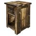 Montana Woodworks® Big Sky Rugged Sawn One Drawer Nightstand W/Forged Iron Accents - 30 Inch Height Wood in Brown | 30 H x 21 W x 21 D in | Wayfair