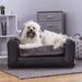 Tucker Murphy Pet™ Kayenta Premium Dog Sofa Faux Leather/Memory Foam in Black | 12 H x 28 W x 20 D in | Wayfair 4FFCCC381B314573BE25DD82903B84EC