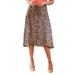 K Jordan Midi Slip Skirt (Size S) Animal Dot, Polyester