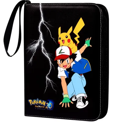Classeur à double poche Pokémon pour collectionneurs album de cartes de jeu Anime mallette de