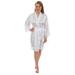 Leisureland Women's Lace Robe, Luxury Lace Trim