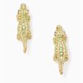 Kate Spade Jewelry | Kate Spade Swamped Alligator Earrings New | Color: Gold/Green | Size: Os