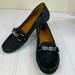 Coach Shoes | Coach Felisha Black Monogram Loafers | Color: Black/Silver | Size: 7.5