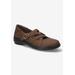 Wide Width Women's Wise Flats by Easy Street in Tan (Size 7 1/2 W)