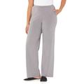 Plus Size Women's Suprema® Wide Leg Pant by Catherines in Heather Grey (Size 4X)