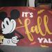 Disney Other | Disney Mickey Mouse Rubber Doormat Its Fall Y'all | Color: Black/Orange | Size: Os