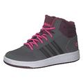 adidas Hoops MID 2.0 K Basketball Shoe, Grey Five/core Black/Screaming Pink, 6.5 UK