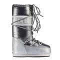 Moon Boot Womens Tecnica Icon Pillow Metallic Lace-up Snow Boot - Silver - 6-7.5