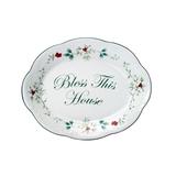 Pfaltzgraff Winterberry 11-in "Bless This House" Platter - 11-inch
