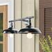 2 Light Outdoor Wall Mounted Lighting in Imperial Black - Imperial Black