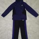 Adidas Matching Sets | Little Girl's Adidas Tracksuit-New | Color: Black/Purple | Size: 5g