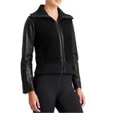 Athleta Jackets & Coats | Athleta Derk Lam Elevate Sherpa Leather Jacket | Color: Black | Size: L