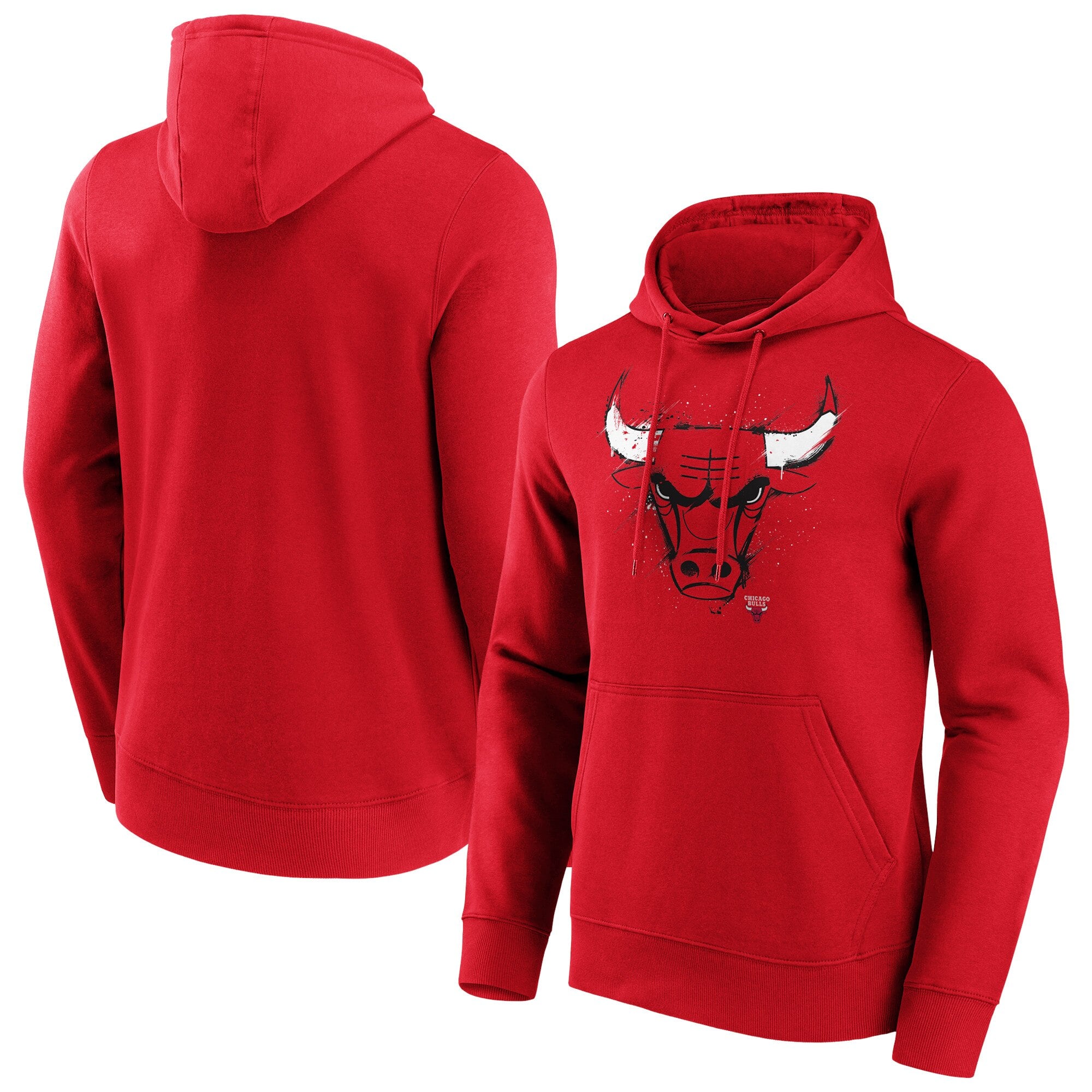 Chicago Bulls Fanatics Branded Splatter Graphic Hoodie - Herren