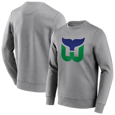 Hartford Whalers Fanatics Branded True Classics Vintage Graphic Crew Sweatshirt - Sportgrau - Herren Image