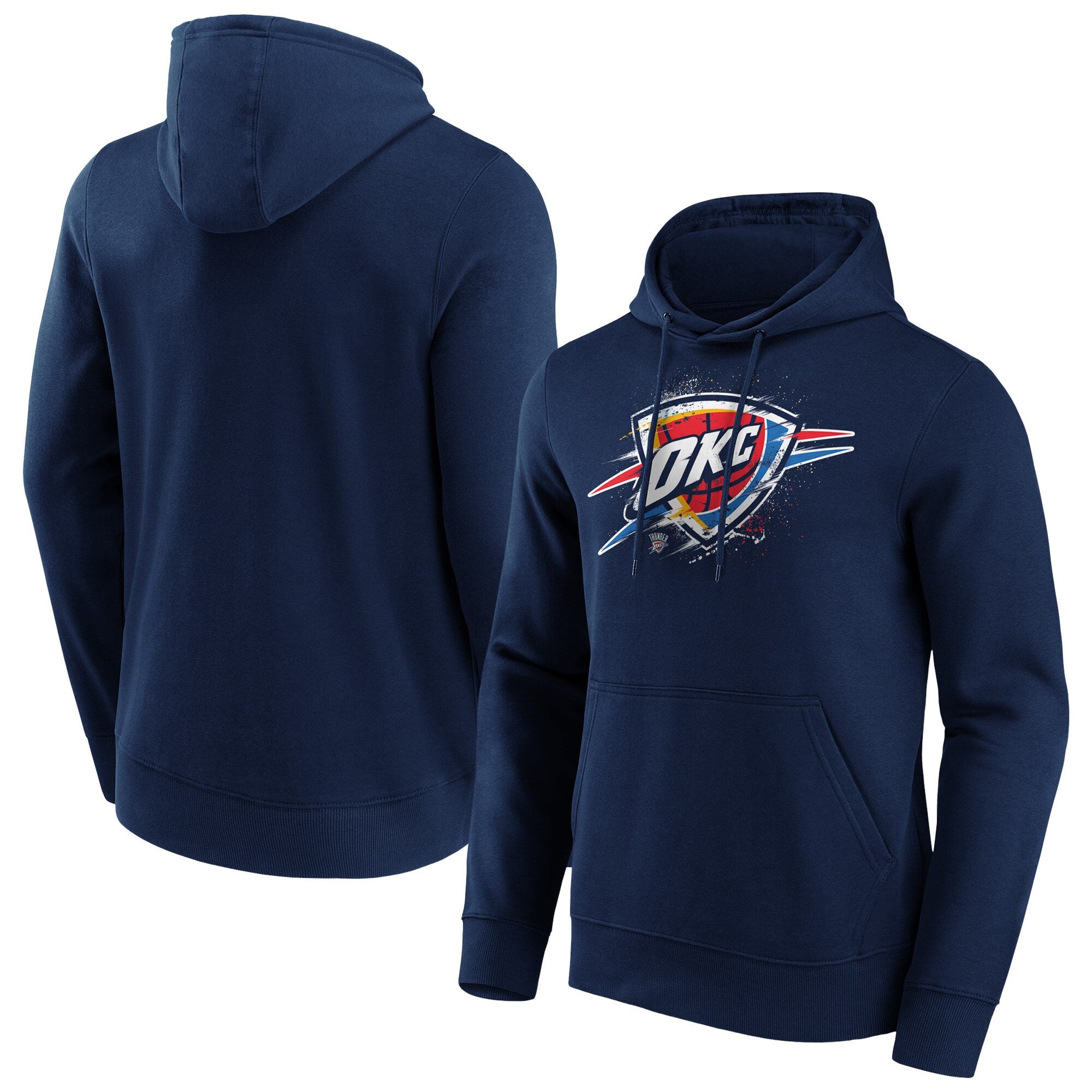 Oklahoma City Thunder Fanatics Branded Splatter Graphic Hoodie - Herren