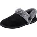 Skechers Women's Cozy Campfire Fresh Toast Slipper, Black Microfiber/Faux Fur, 3 UK