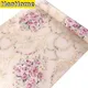 Papier peint autocollant amovible Vintage jaune Floral rouleau de papier peint décoratif pour