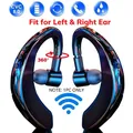 Casque sans fil compatible Bluetooth 5.0 casque mains libres mini basses de bain écouteurs sans