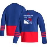 Men's adidas Royal New York Rangers Logo AEROREADY Pullover Sweater