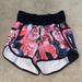 Lululemon Athletica Shorts | Lululemon Floral High Waisted Shorts Rare | Color: Pink | Size: 4