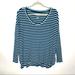 American Eagle Outfitters Tops | American Eagle Outfitters Striped Top | Color: Blue/Black | Size: M