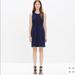 Madewell Dresses | Madewell Verse Fit And Flare Navy Ponte Dress Xs | Color: Black | Size: Xs