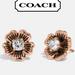 Coach Jewelry | Coach Earrings | Color: Gold | Size: 1/2" X 1/2"