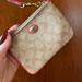 Coach Bags | Coach Wristlet Barley Used | Color: Cream | Size: Os