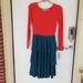 Lularoe Dresses | Lularoe Georgia Dress Nwts Size Small | Color: Blue/Black | Size: S