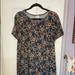 Lularoe Dresses | Lularoe Carley- Size Medium Euc | Color: Black/Brown | Size: M