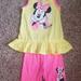 Disney Matching Sets | Girls Minnie Mouse 2 Pc Shorts Set | Color: Pink/Yellow | Size: 5g