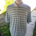 Under Armour Shirts | Flawed Under Armour Mens Striped Polo Xl Shirt | Color: Gray | Size: Xl